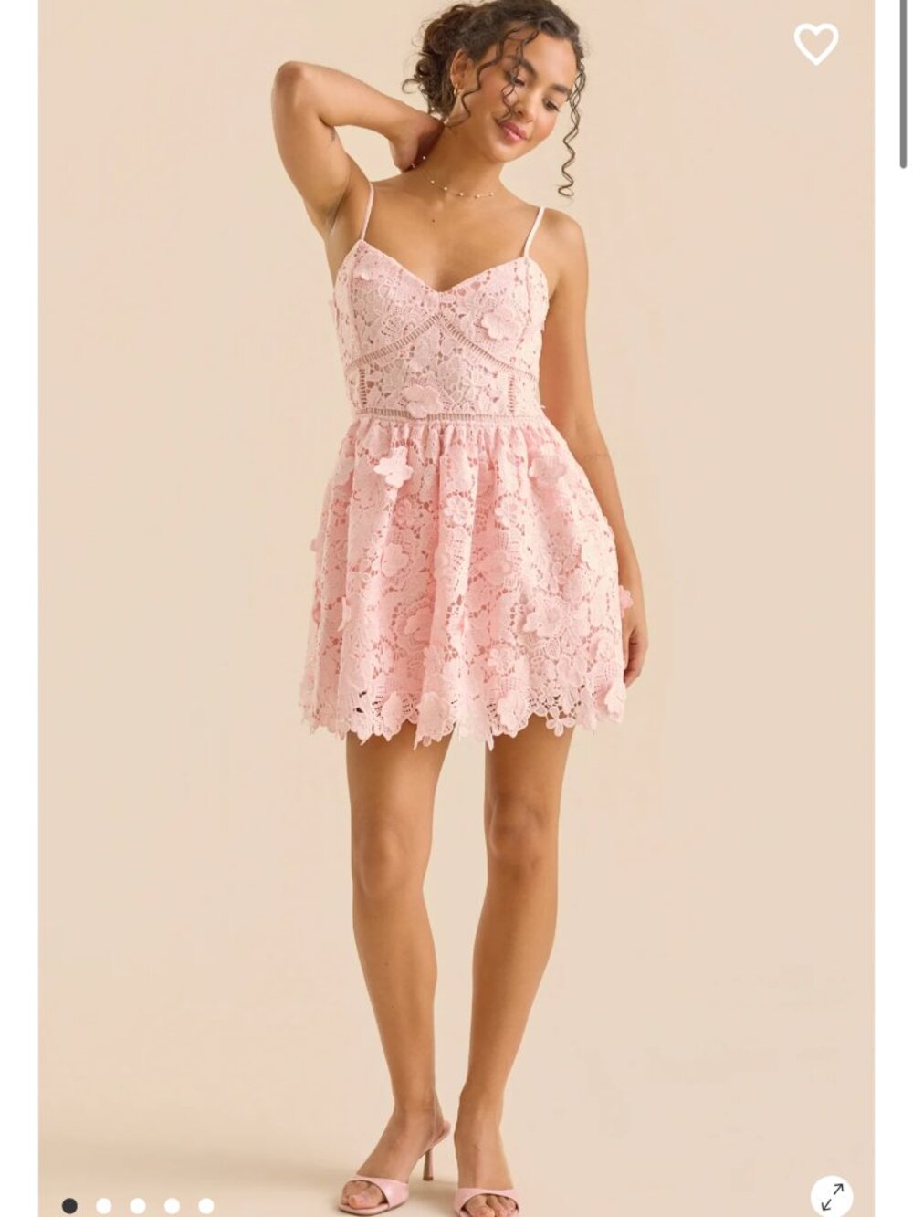Altar'd State Silvyn Lace Mini Dress NWT Pink Summer Dress